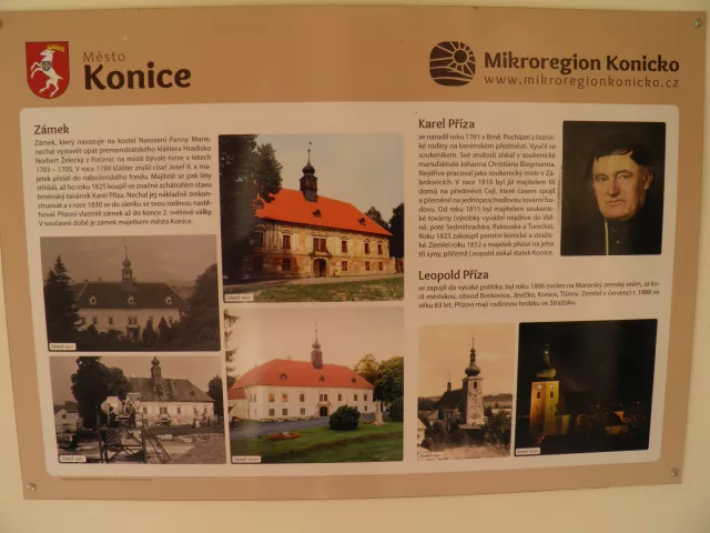 Konice – tvrz, zámek