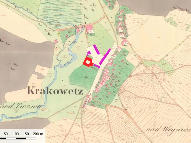 Krakovec – tvrz, zámek