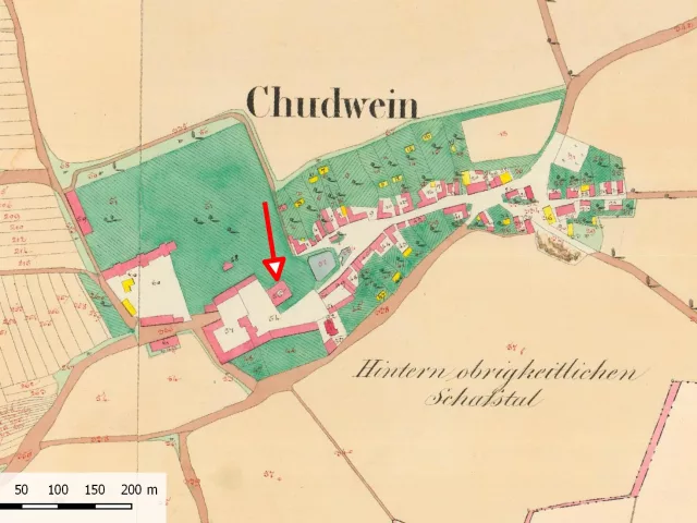 Chudobín – tvrz, zámek