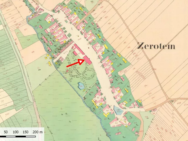 Žerotín – tvrz, zámek