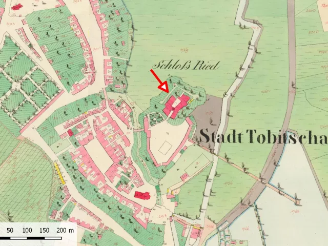 Tovačov – tvrz, zámek