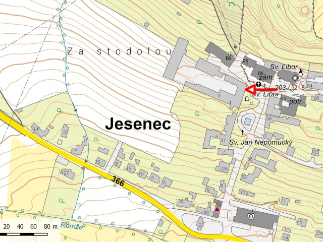 Jesenec – tvrz, zámek